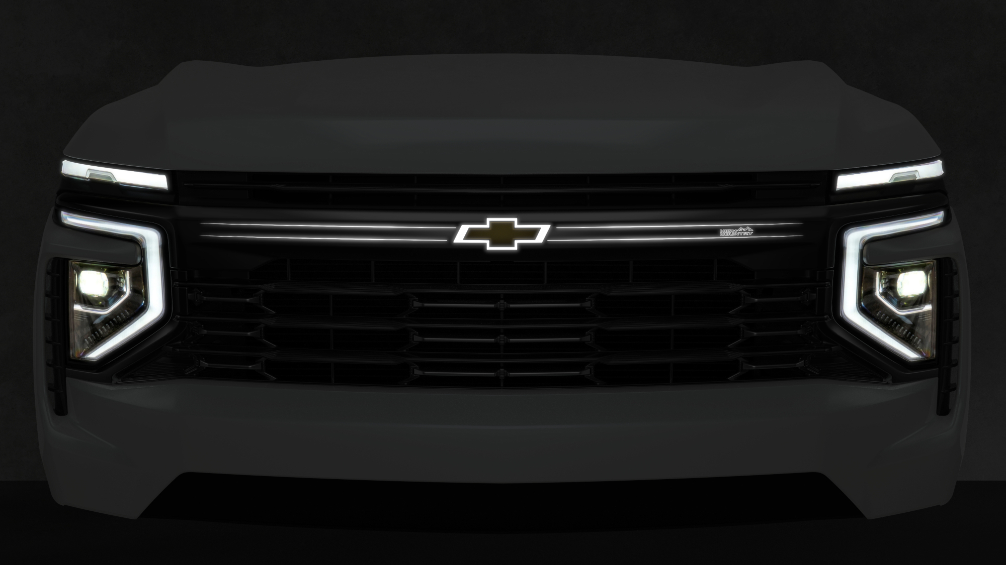 Tahoe High Country Front View Black Chrome Spinelle V 1